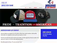 Tablet Screenshot of americanmadecap.com